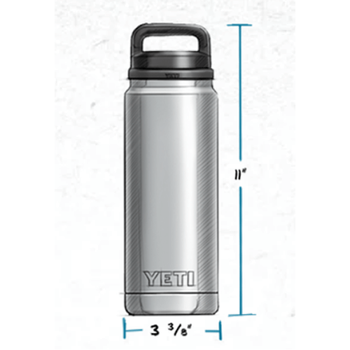 REAL YETI 26 oz. Laser Engraved Bimini Pink Stainless Steel Yeti With Chug  Cap Rambler Bottle Personalized Vacuum Insulated YETI